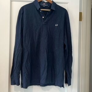 Vineyard Vines Men’s Med Long Sleeve Polo Navy